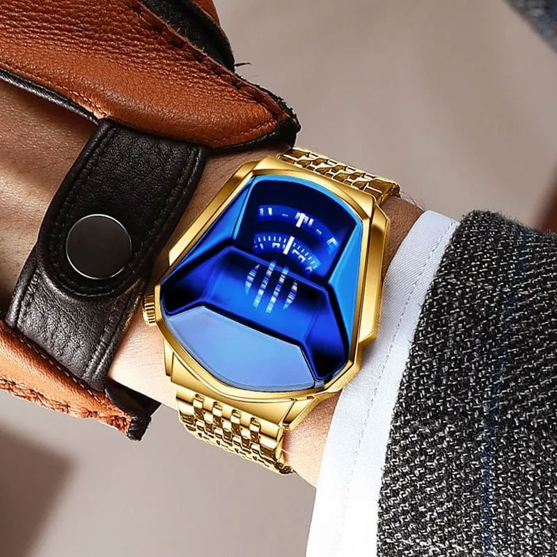 Luxury Men's Diamond Style Quartz Watch 3