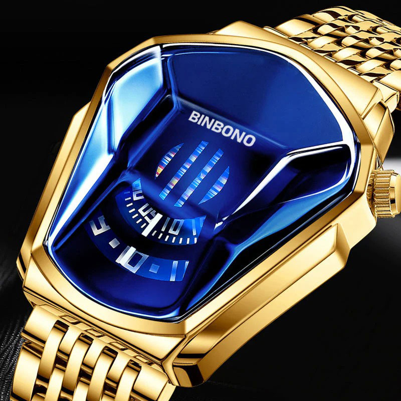 Luxury Men's Diamond Style Quartz Watch 4