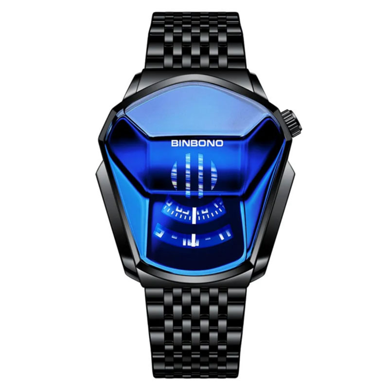 Luxury Men's Diamond Style Quartz Watch 6