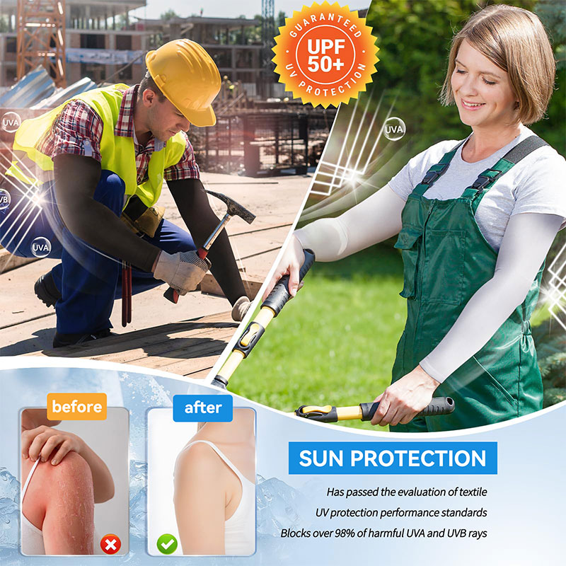 Sun Protection Arm Sleeves for Men Women Cooling UPF 50 2