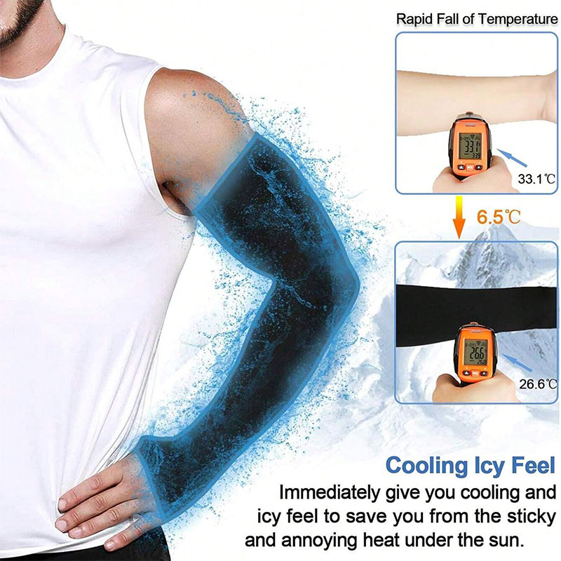 Sun Protection Arm Sleeves for Men Women with Thumb Hole Cooling UPF 50 6